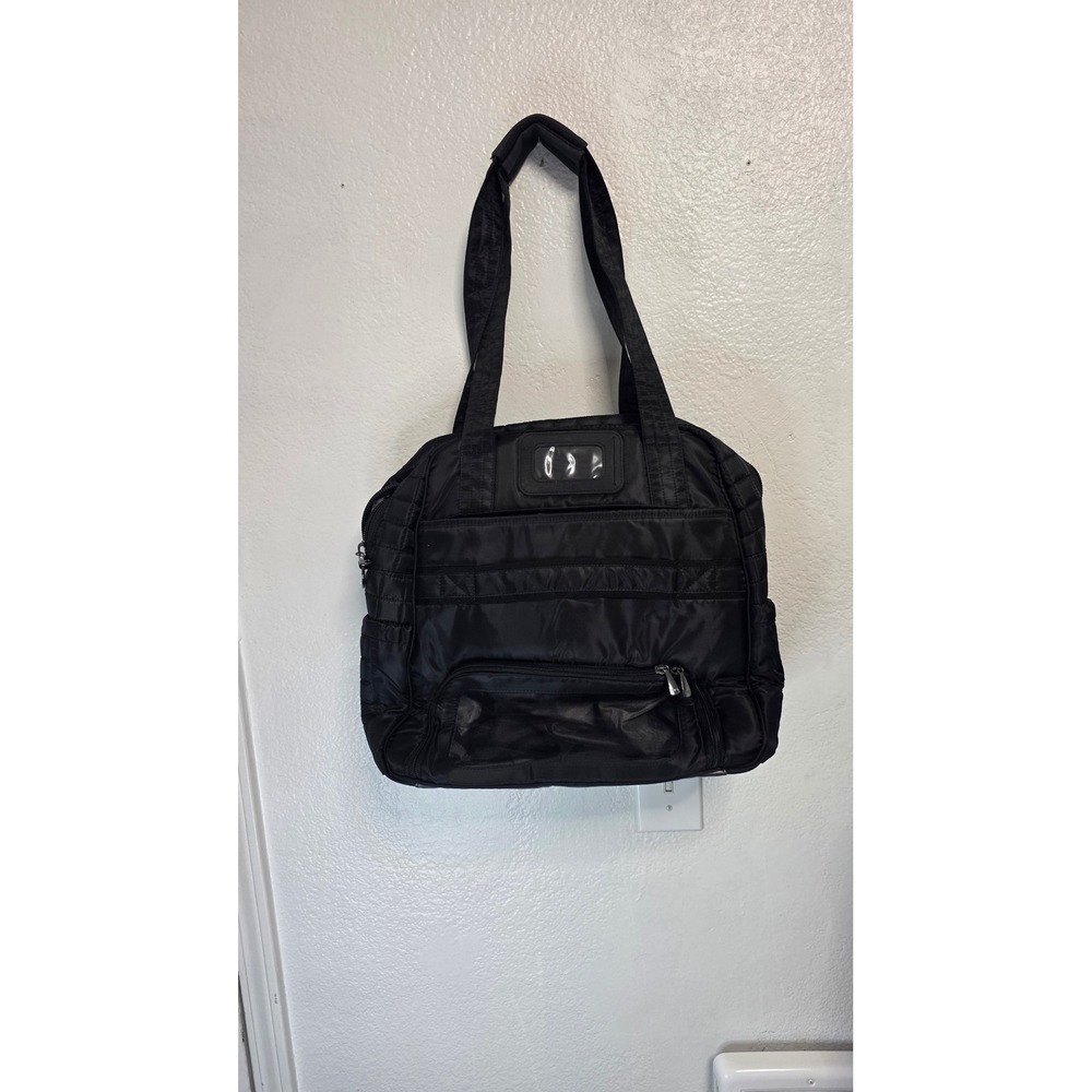 Lug Puddle Jumper Shoulder Bag Womens Large Black Excellent